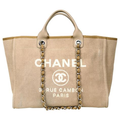 chanel deauville beige|chanel deauville medium tote.